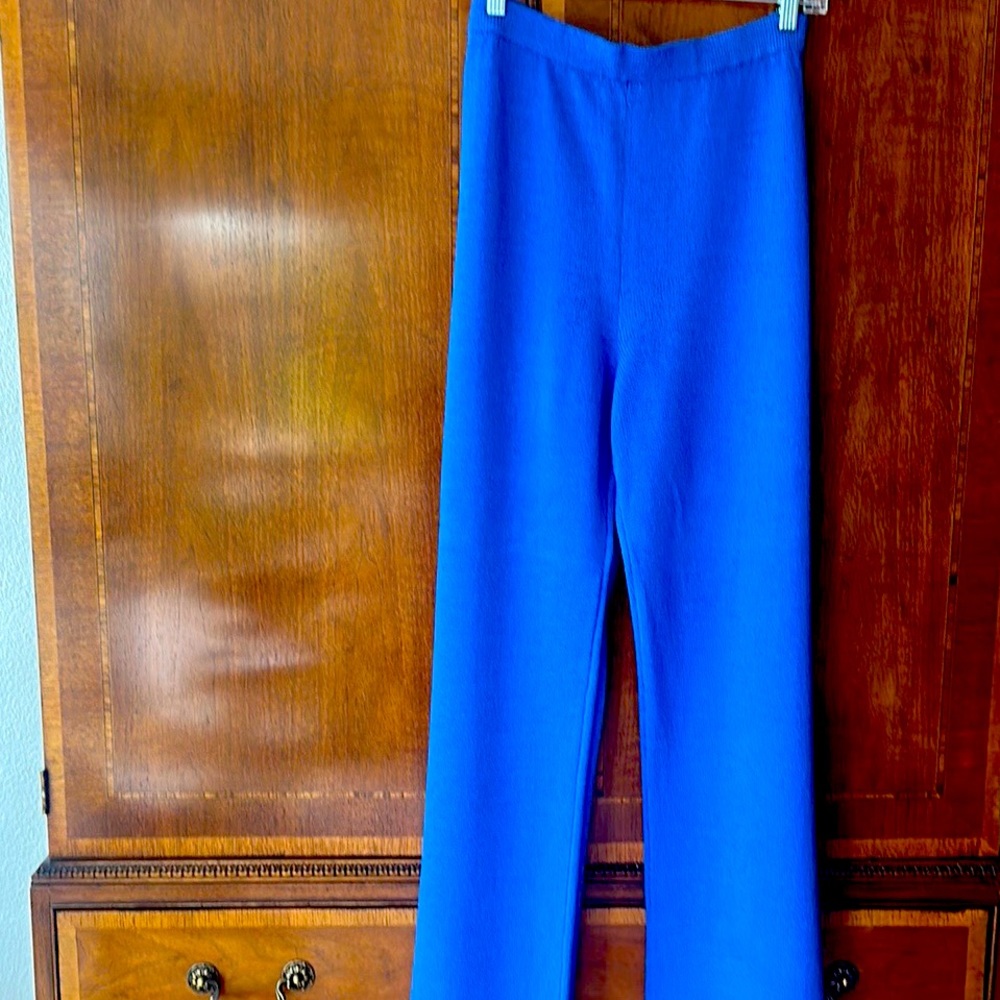 St. John’s Evening by Marie Gray, wide legged pants, royal blue
